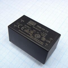 IRM-05-24, ac-dc, 5.52 вт, вход 85...264в ac 47...440 гц, 120...370b dc, выход 24в/0.23а, изоляция 3000в ac, в корпусе на плату 45.7х25.4х21.5мм, -30...+70°c
