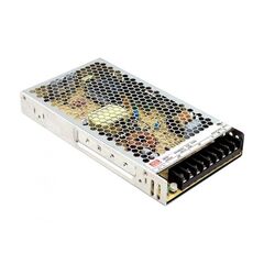 LRS-200-3.3, ac-dc, 132вт, вход 115/230в ac (переключатель), 47…63гц, выход 3.3в/40a, рег. вых ±10%, изоляция 3750в ac, в кожухе 215х115х30мм, -25…+70°с