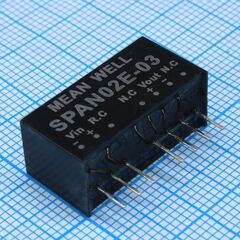 SPAN02E-03, преобразователь dc/dc, на печатную плату, 2 вт
