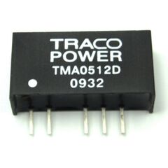 TMA 0512S, преобразователь dc-dc на печатную плату вход 5в выход 12в 0.08a 1вт 4-pin sip