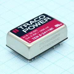 TEN 8-2411WI, преобразователь dc-dc на печатную плату вход 24в выход 5в 1.6a 8вт 9-pin pdip