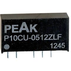 P10CU-0512ZLF, преобразователь dc-dc на печатную плату 2вт, вход 4.5...5.5в, выход 12в/167ма