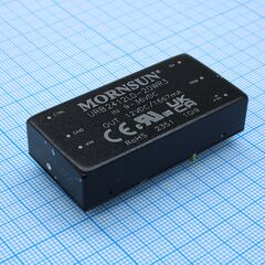 URB2412LD-20WR3, dc/dc, 20вт, вход 9…36в, выход 12в/1.667а, изоляция 1500в dc, кпд 87…89%, максимальная емкостная нагрузка не более 1600мкф, вход on/off, 2x1", 50.8x25.4x11.8мм, -40…85°c, металл