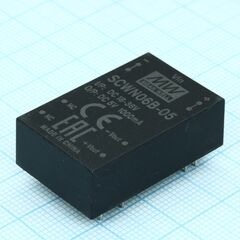SCWN06B-05, преобразователь dc/dc, на печатную плату, 6 вт вход 18-36в выход 5в 1а