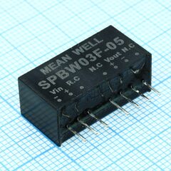 SPBW03F-05, dc-dc, 3вт, uвх=9…36в, выход 5в/600ма, изоляция 1500в dc, корпус sip8 21.8х9.2х11.1мм, -40°с…+85°с