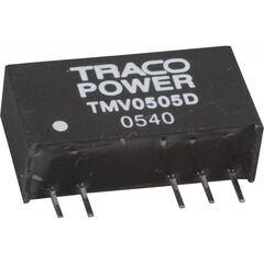 TMA 2405D, преобразователь dc-dc на печатную плату вход 24в двуполярный выход 5в/-5в 0.1a/-0.1a 1вт 5-pin sip