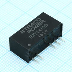 TMV 2415D, преобразователь dc-dc на печатную плату вход 24в двуполярный выход 15в/-15в 0.03a/-0.03a 1вт 5-pin sip