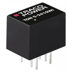 TDN 5-2411WI, dc-dc, 5вт, uвх=9…36в, выход 5в/1000ма, изоляция 1600в dc, корпус dip 13.2х9.1х10.2мм, -40°с…+75°с