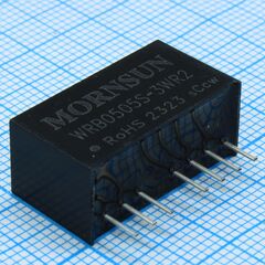 WRB0505S-3WR2, преобразователь dc\dc мощность, вт: 3 вход 5в выход 5в изоляция: 1500в