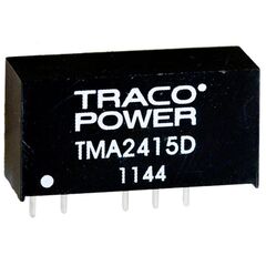 TMA 2415D, преобразователь dc-dc на печатную плату вход 24в двуполярный выход 15в/-15в 0.034a/-0.034a 1вт 5-pin sip