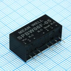SPBW06F-05, dc-dc, 6вт, uвх=9…36в, выход 5в/1200ма, изоляция 1500в dc, корпус sip8 21.8х9.2х11.1мм, -40°с…+85°с