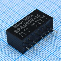 SPAN02E-15, преобразователь dc/dc, на печатную плату, 2 вт
