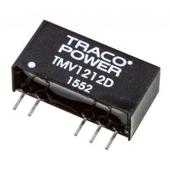 TMV 1212D, преобразователь dc-dc на печатную плату вход 12в двуполярный выход 12в/-12в 0.04a/-0.04a 1вт 5-pin sip
