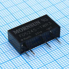 F0524S-1WR3, преобразователь dc\dc мощность, вт: 1 вход 5в выход 24в изоляция: 3000в