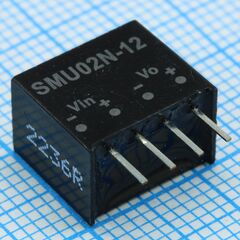 SMU02N-12, преобразователь dc/dc, на печатную плату, 2 вт