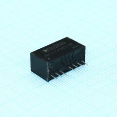 AM1G-2424S-NZ, dc/dc, 1вт, вход 18…36в, выход 24в/0.042а, изоляция 1500в dc, кпд 77%, максимальная емкостная нагрузка не более 470мкф, вход on/off, sip8, 22x9.5x12мм, -40…100°c, пластик