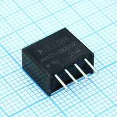 AM1SS-2405SJZ, dc/dc, 1вт, вход 21.6…26.4в, выход 5в/0.02…0.2а, изоляция 1500в dc, кпд 79%, максимальная емкостная нагрузка не более 2400мкф, sip4, 11.6x6x10.1мм, -40…105°c, пластик