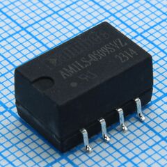 AM1LS-0509SVZ, dc/dc, 1вт, вход 4.5…5.5в, выход 9в/0.11а, изоляция 1500в dc, кпд 83%, максимальная емкостная нагрузка не более 1000мкф, для поверхностного монтажа, 13.2x11.4x7.25мм, -40…105°c, пластик