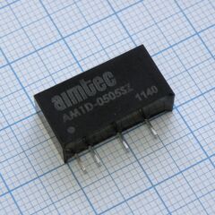 AM1D-0505DH60-NZ, dc/dc, 1вт, вход 4.5…5.5в, выход ±5в/±0.1а, изоляция 6000в dc, кпд 75%, sip7, 19.5x9.8x12.5мм, -40…105°c, пластик