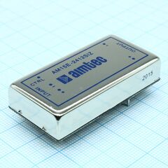 AM15E-2412SIZ, dc/dc, 15вт, вход 18…36в, выход 12в/1.25а, изоляция 1500в dc, кпд 88%, максимальная емкостная нагрузка не более 680мкф, вход on/off, 2x1", 50.8x25.4x10.5мм, -40…85°c, металл