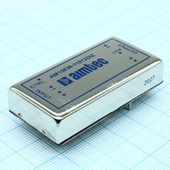 AM15EW-11012DIZ, dc/dc, 15вт, вход 36…160в, выход ±12в/±0.62а, изоляция 1500в dc, кпд 80%, максимальная емкостная нагрузка не более ±340мкф, вход on/off, 2x1", 50.8x25.4x10.5мм, -40…85°c, металл