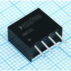 AM1SS-0305SJZ, dc/dc, 1вт, вход 2.97…3.63в, выход 5в/0.02…0.2а, изоляция 1500в dc, кпд 82%, максимальная емкостная нагрузка не более 2400мкф, sip4, 11.6x6x10.16мм, -40…105°c, пластик
