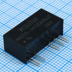 AM2DS-2412DH30JZ, dc/dc, 2вт, вход 21.6…26.4в, выход ±12в/±0.008…0.083а, изоляция 3000в dc, кпд 83%, максимальная емкостная нагрузка не более 220мкф, sip7, 19.65x7.05x10.16мм, -40…105°c, пластик