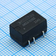 AM2LS-1515SJZ, dc/dc, 2вт, вход 13.5…16.5в, выход 15в/0.013…0.133а, изоляция 1500в dc, кпд 84%, максимальная емкостная нагрузка не более 560мкф, для поверхностного монтажа, 13.2x11.4x7.25мм, -40…105°c, пластик