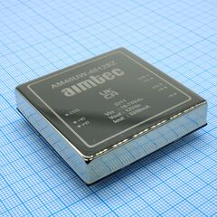 AM40UW-4812SZ, dc/dc, 40вт, вход 18…75в, выход 12в/3.35а, изоляция 1600в dc, кпд 90%, максимальная емкостная нагрузка не более 2300мкф, вход on/off, 2x2", 50.8x50.8x10.2мм, -40…85°c, металл