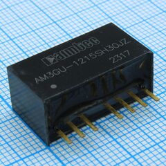 AM3GU-1215SH30JZ, dc/dc, 3вт, вход 4.5в...36в, выход 15в/0.2а, изоляция 3000в -40…+85°c
