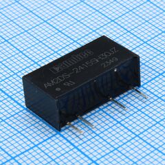AM2DS-2415SH30JZ, dc/dc, 2вт, вход 21.6…26.4в, выход 15в/0.013…0.133а, изоляция 3000в dc, кпд 86%, максимальная емкостная нагрузка не более 560мкф, sip7, 19.65x7.05x10.16мм, -40…105°c, пластик