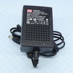 GST25E12-P1J, ac-dc, 25вт, вход 85...264b ac 47...63 гц, выход 12b/2.08a, изоляция 3000в ac, 79x54x33мм, -30...+70°с, выходной разъем 11, диам. 5.5х2.1мм