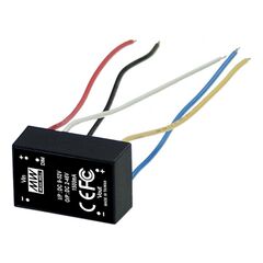 LDD-1200HW, dc/dc led понижающий, вход 9…52в, выход 2…46в/1.2а, кпд до 97%, вход on/off/dimm, 31.8x20.3x12.2мм, проводные выводы, -40…71°c, пластик