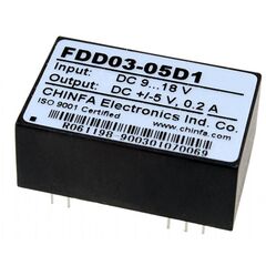 FDD03-05D1, преобразователь dc/dc, на печатную плату, 2 вт