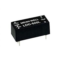 LDD-600L, dc/dc led понижающий, вход 6…36в, выход 2…32в/0.6а, кпд до 95%, вход on/off/dimm, 31.8x20.3x12.2мм, dip, -40…71°c, пластик