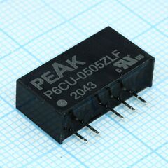 P6CU-0505ZLF, преобразователь dc/dc, на печатную плату, 1вт вход 5в выход ±5в ±100ма
