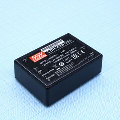 LDH-45B-350, dc/dc led повышающий, вход 18…32в, выход 21…126в/0.35а, кпд до 93%, вход on/off/dimm, 75x53x22.7мм, dip, -40…70°c, пластик