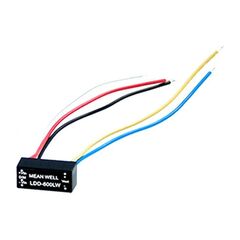 LDD-600LW, dc/dc led понижающий, вход 6…36в, выход 2…32в/0.6а, кпд до 95%, вход on/off/dimm, 31.8x20.3x12.2мм, проводные выводы, -40…71°c, пластик