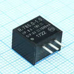 R-785.0-1.0, преобразователь dc/dc, на печатную плату, 6.5вт, вход 6,5-18в выход 5в 1а sip3