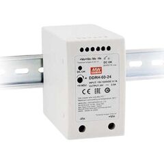 DDRH-60-24, dc-dc, 60вт, вход 150…1500 в dc, выход 24в/2.5а, рег.выход 24…29в, изоляция 4000в dc, в кожухе на din-рейку, 57х93.5х105мм, -30...+85°с