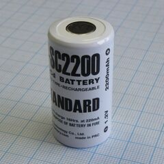 Аккумулятор 23х43мм D-SC2200 STANDARD, аккумулятор никель-кадмиевый (ni-cd)