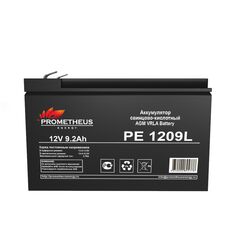 PE1209L, аккумулятор свинцово-кислотный 12v 9.2ah, размер 151х64х94мм, плоская клемма 6.3мм, срок службы 10 лет
