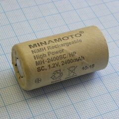 Аккумулятор 23х43мм MH-2400SC/HP, аккумулятор никель-металл-гидридный (ni-mh)