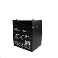 PE1205, аккумулятор свинцово-кислотный 12v 5ah, размер 90х70х101мм, плоская клемма 6.3мм, срок службы 6 лет