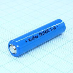 ER10450, li, socl2 батарея типоразмера aaa, 3.6 в, 1 ач, стандартная форма, -55...85 °c