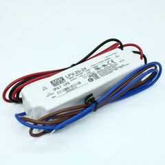 LPV-20-24, ac-dc, 20вт, ip67, вход 90…264в ac, выход 24в/0,84a, изоляция 3000в ac, в кожухе 118х35х26мм, -30…+70°с