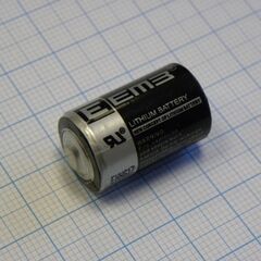 ER14250 3.6V, li, socl2 батарея типоразмера 1/2aa, 3.6в, 1.2ач, стандартная форма, -55...85 °c