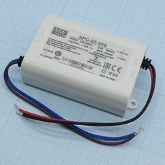 APC-25-350, ac-dc, 24.5вт, токовый выход, вход 90…264в ac, выход 350ма/25…70в, изоляция 3750в ac, в кожухе 84х57х29.5мм, -30…+70°с