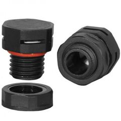M12X1.5 PA66 BLACK, клапан выравнивания давления ip67, черный м12х1.5