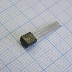 DS18S20+, датчик температуры 9 бит интерфейс microlan, точность 0,5°с